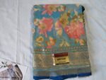 Amritsar teal blue printed colour