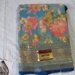 Amritsar teal blue printed colour