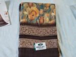 Brown and Orange floral print